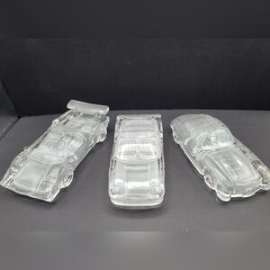 Vintage Glass Sports Car Figurines(Individual) | Mercedes 300 SL, Ferrari, Lambo